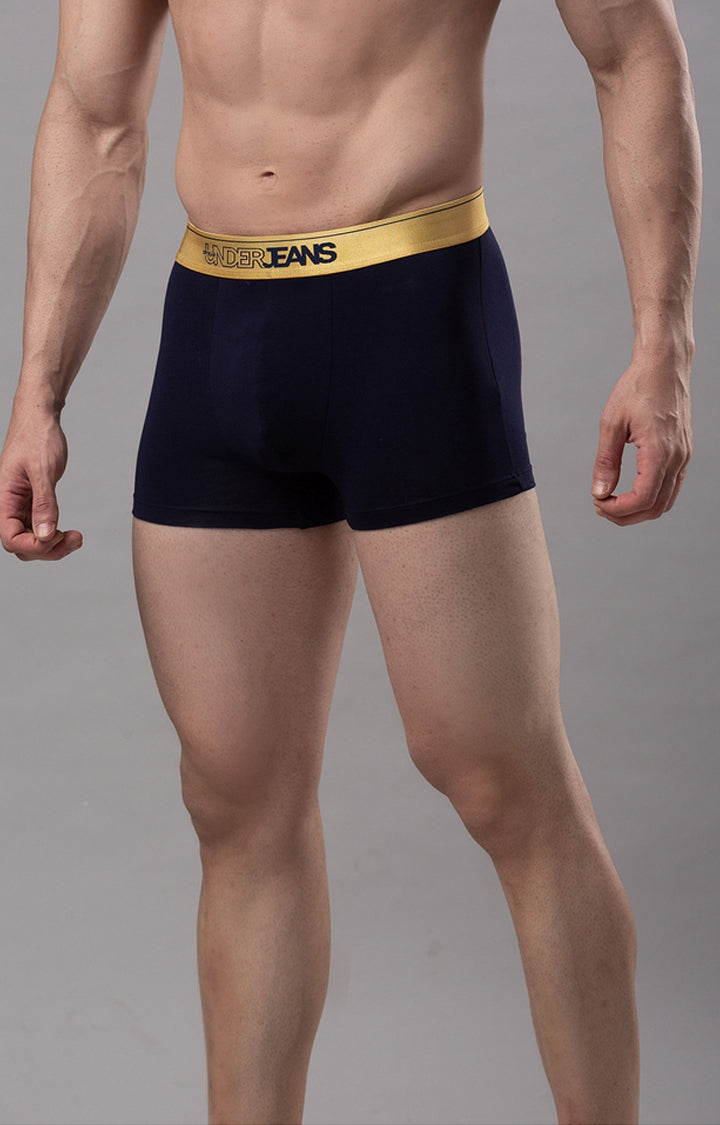 Men Premium Cotton Blend Trunk Pack of 1- UnderJeans by Spykar