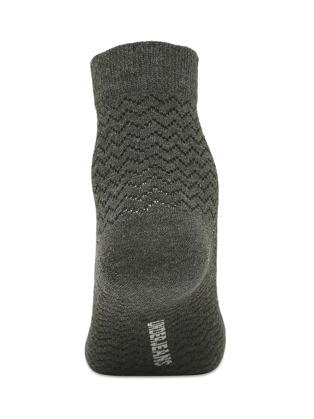 Men Premium White & Anthra Melange Ankle Length Socks - Pack Of 2- Underjeans by Spykar