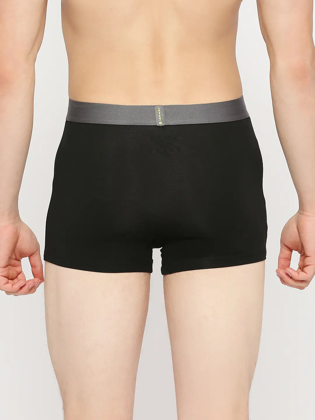 Underjeans by Spykar Men Premium Yellow & Black Cotton Blend Trunk - Pack Of 2