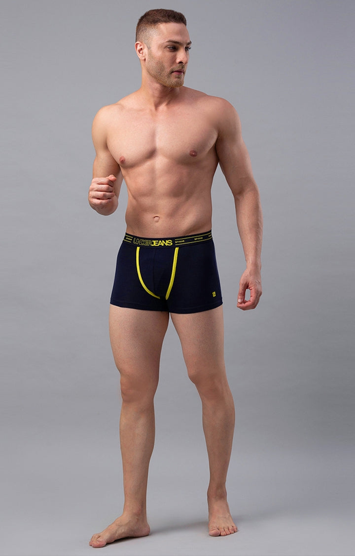 Men Premium Cotton Blend Trunk Pack of 1- UnderJeans by Spykar