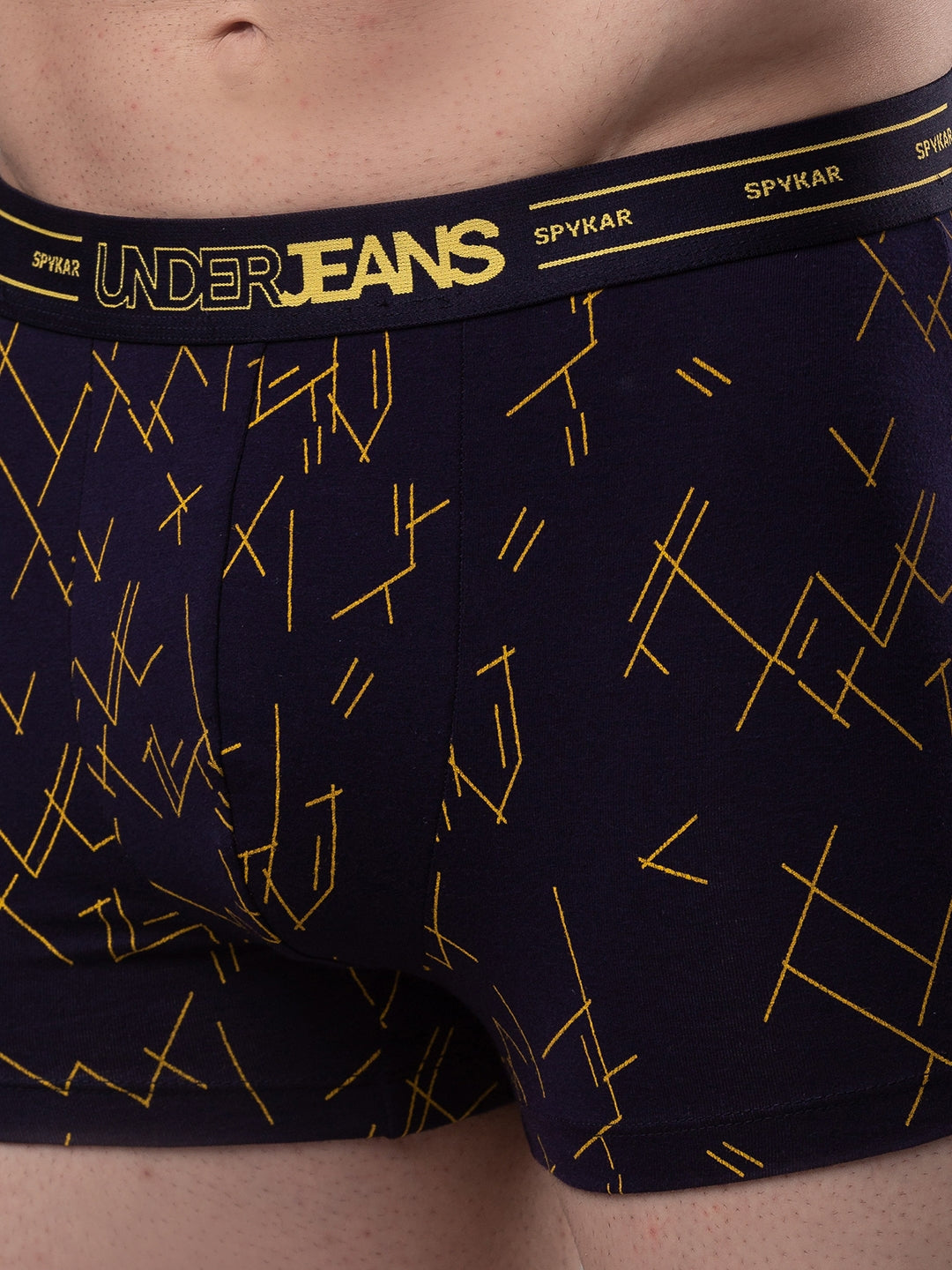 Men Premium Cotton Blend Trunk Pack of 1- UnderJeans by Spykar