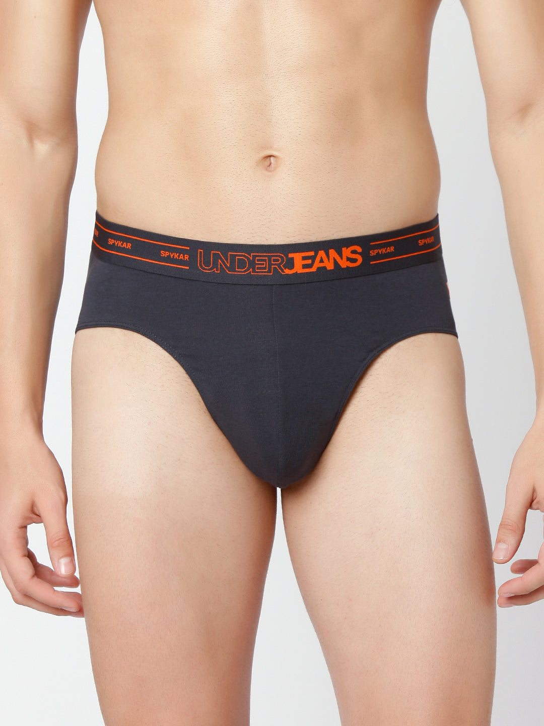 Underjeans by Spykar Men Premium Assorted Cotton Blend Brief (Pack of 2)