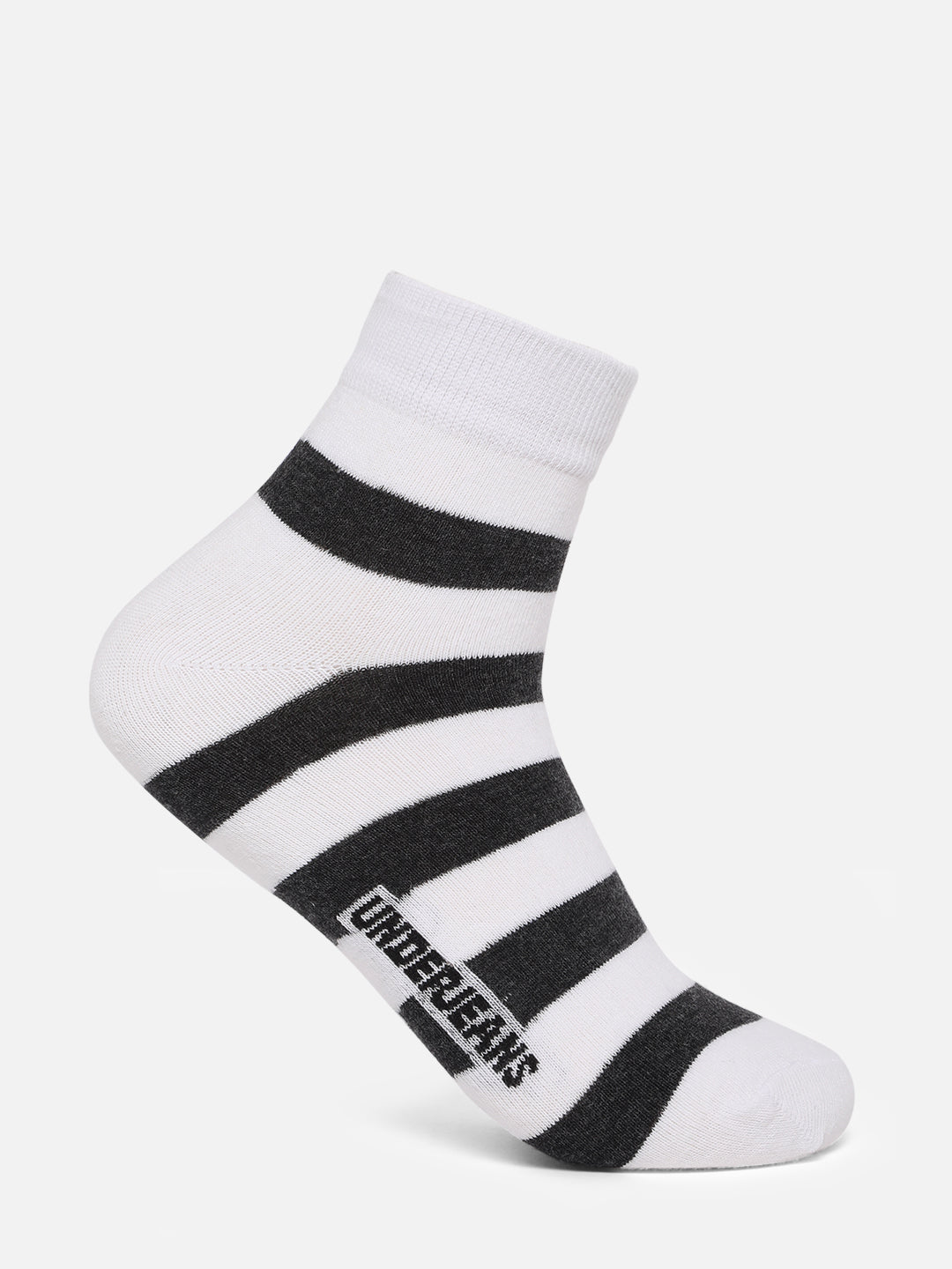 Men Premium Assorted Ankle length (Non terry) Socks Pack of 2- UnderJeans by Spykar