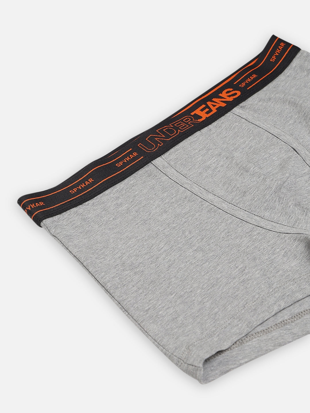 Underjeans by Spykar Men Premium Grey Melange Trunk