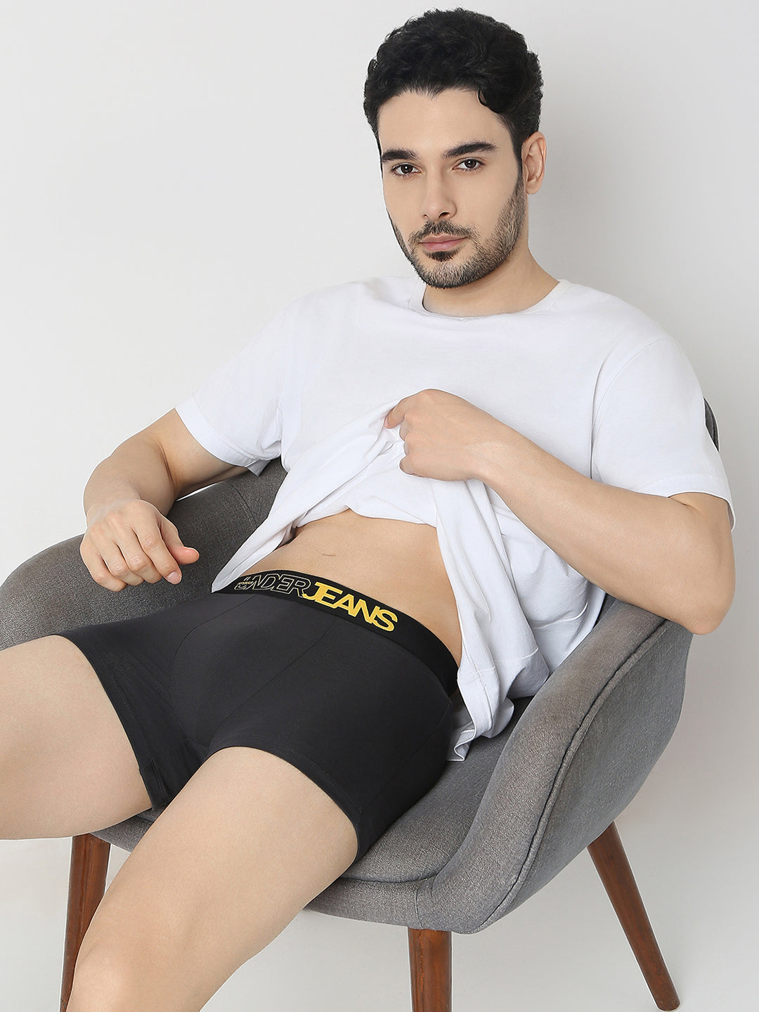 Underjeans By Spykar Dark Grey & Navy Trunk