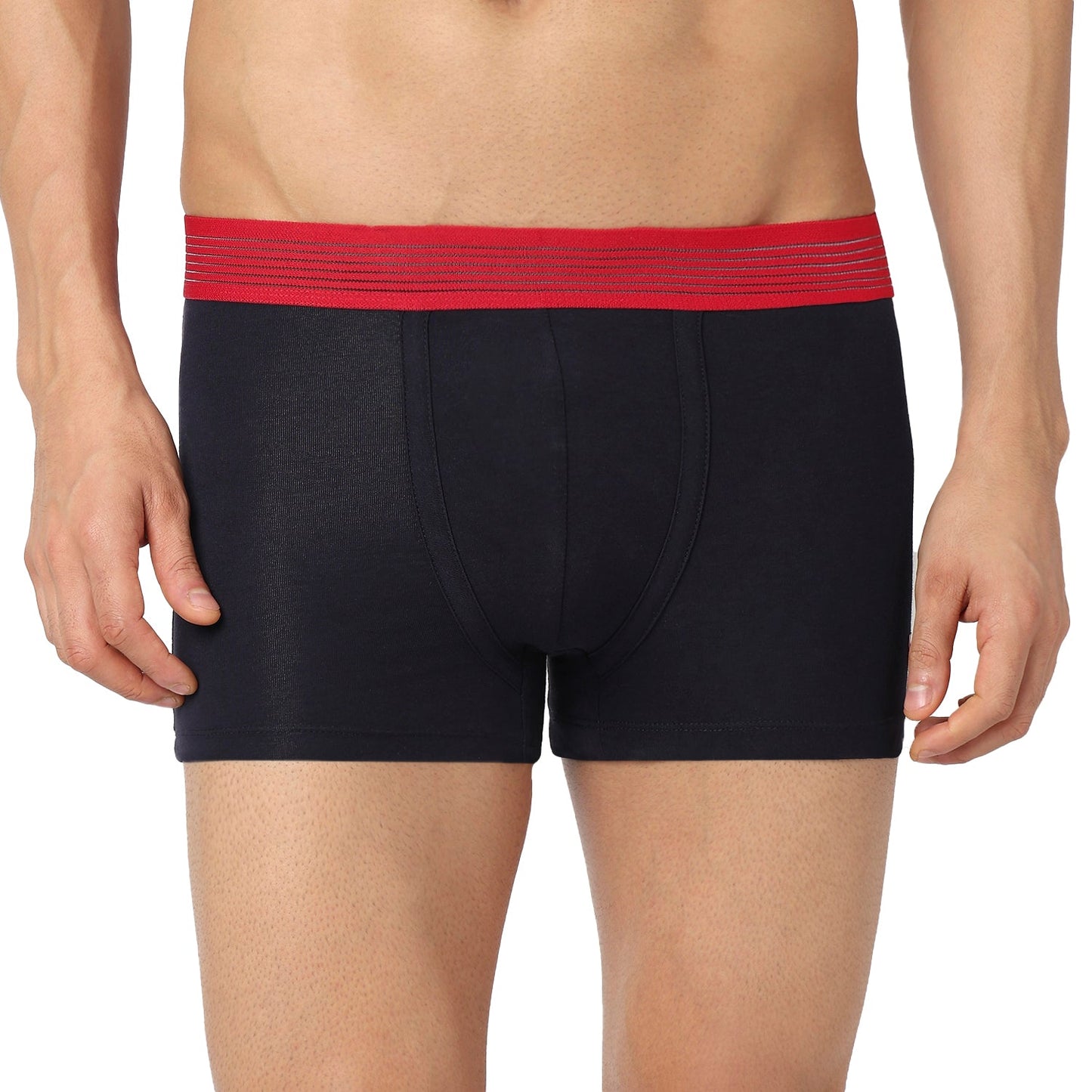 Underjeans Pack Of 2 Cotton Blend Solid Mid-Rise Trunks