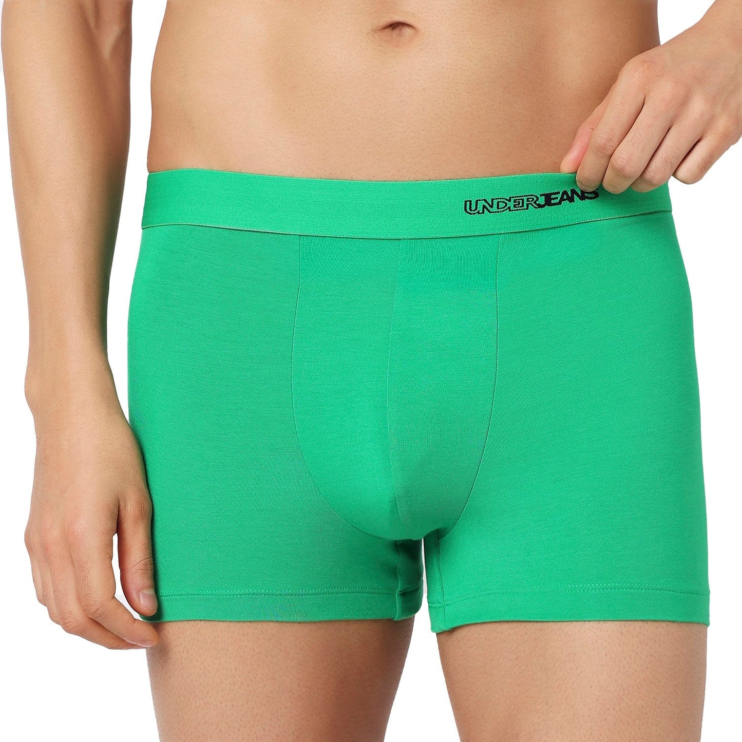 Underjeans Pack Of 2 Modal Blend Solid Mid-Rise Trunks