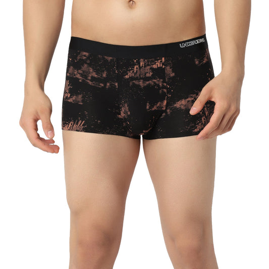Underjeans by Spykar Men Black Rust Regular Fit Ultrasoft Trunks
