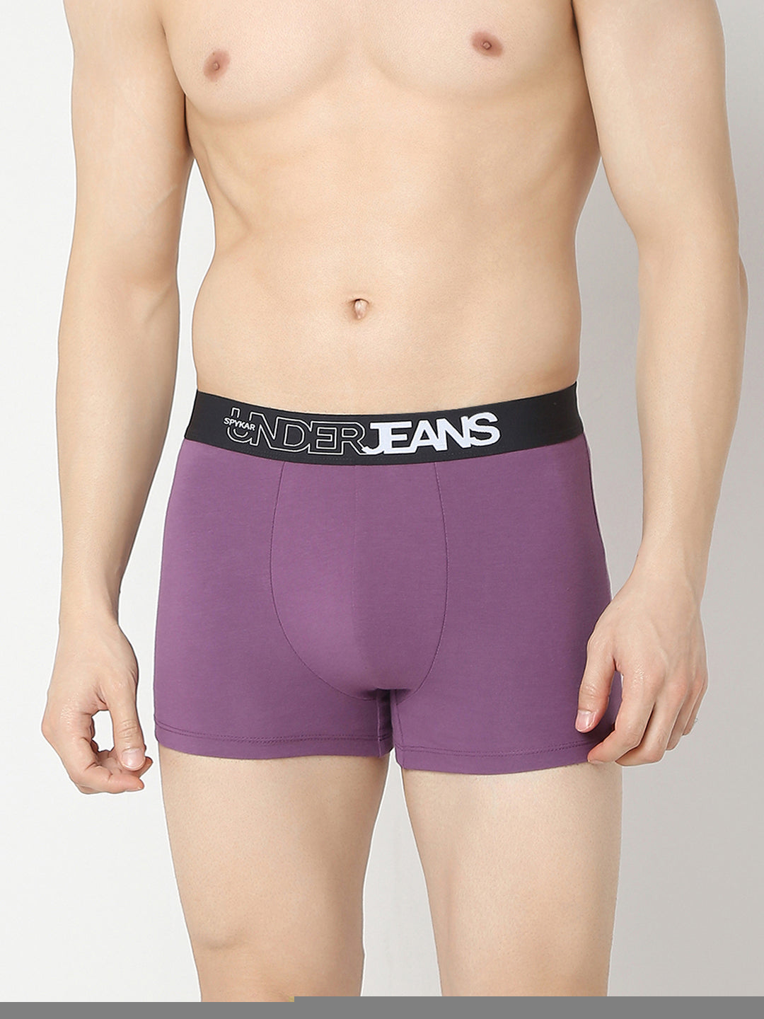 Underjeans By Spykar Men Yellow & Purple Trunk