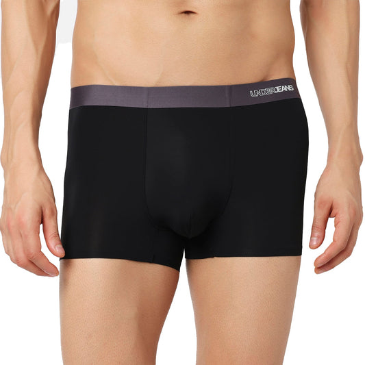 Underjeans Black Nylon Blend Trunks