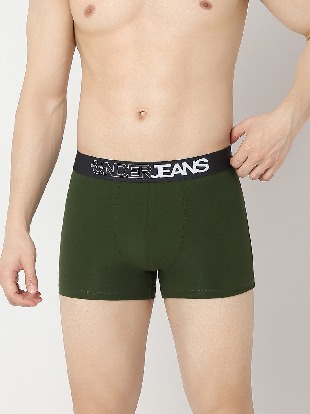 Underjeans By Spykar Dark Grey & Olive Trunk