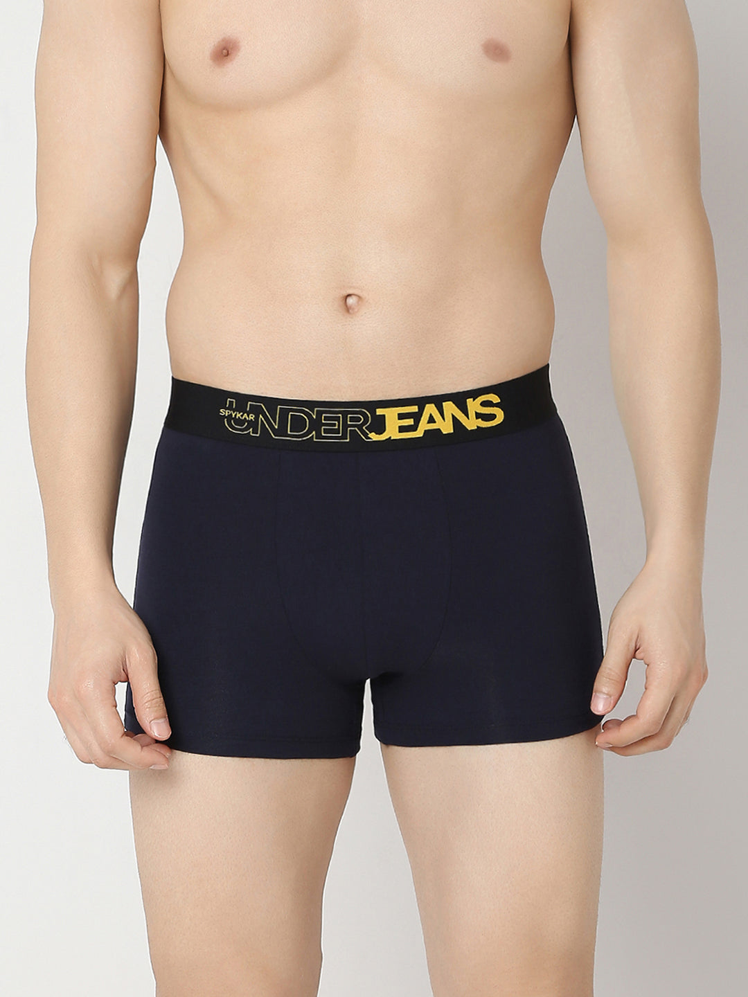 Underjeans By Spykar Yellow & Navy Trunk