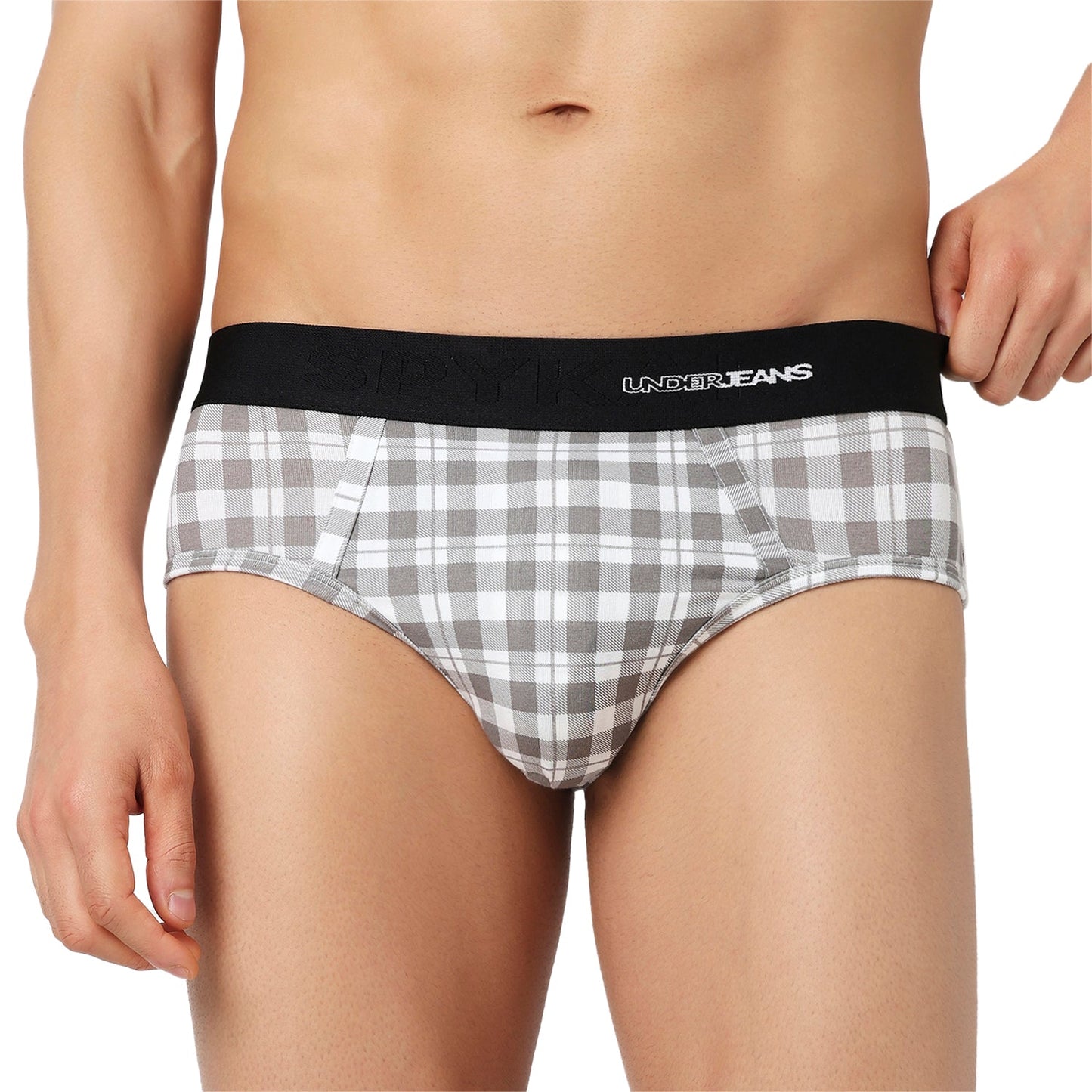 Underjeans Pack Of 3 Cotton Blend Mid-Rise Briefs