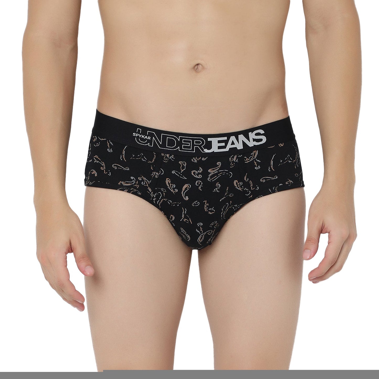 UnderJeans by Spykar Men Basic Dark Grey Ultrasoft Briefs