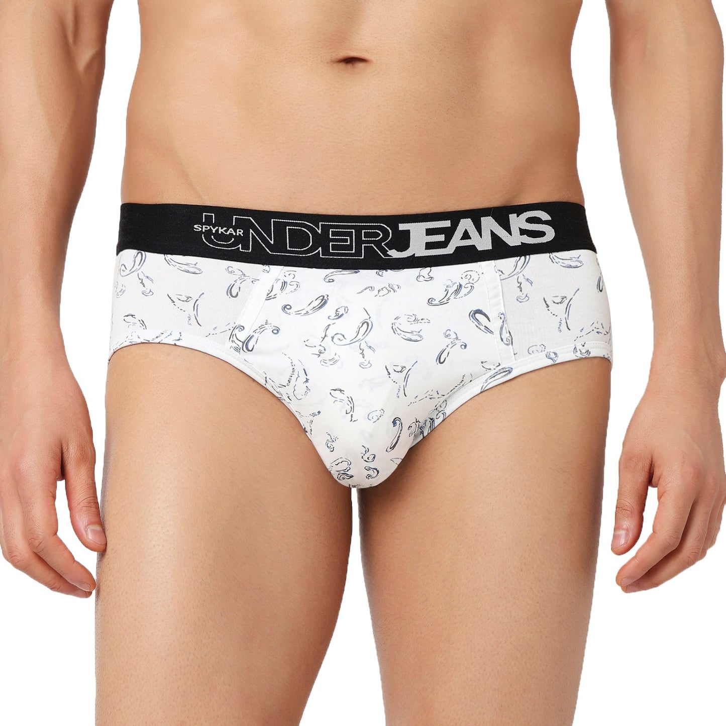 Underjeans Pack Of 3 Cotton Blend Solid Mid-Rise Briefs