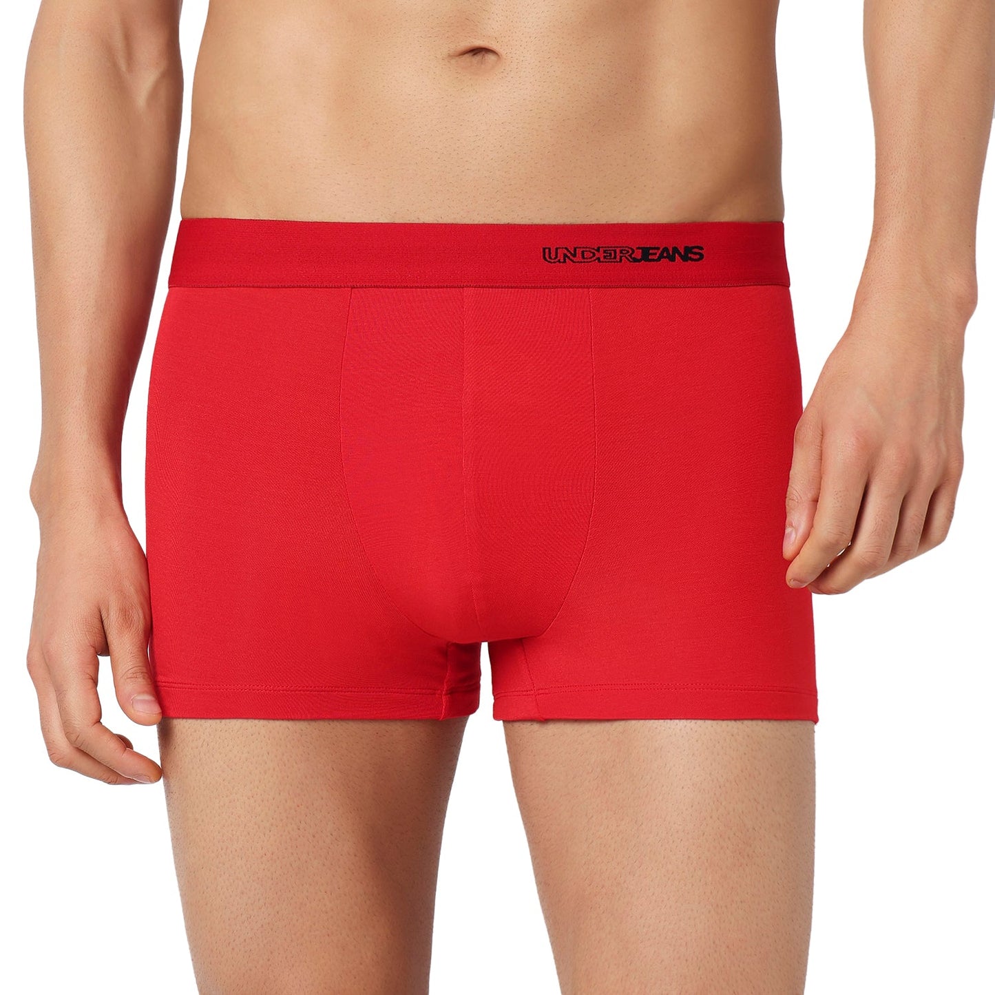 Underjeans Pack Of 3 Modal Blend Solid Mid-Rise Trunks