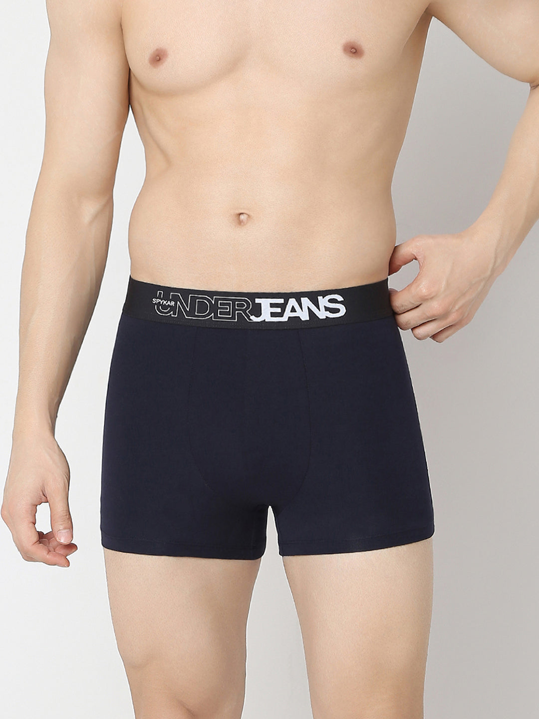 Underjeans By Spykar Dark Grey & Navy Trunk