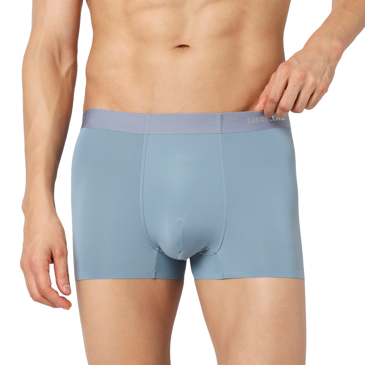 Underjeans Dusty Blue Nylon Blend Trunks