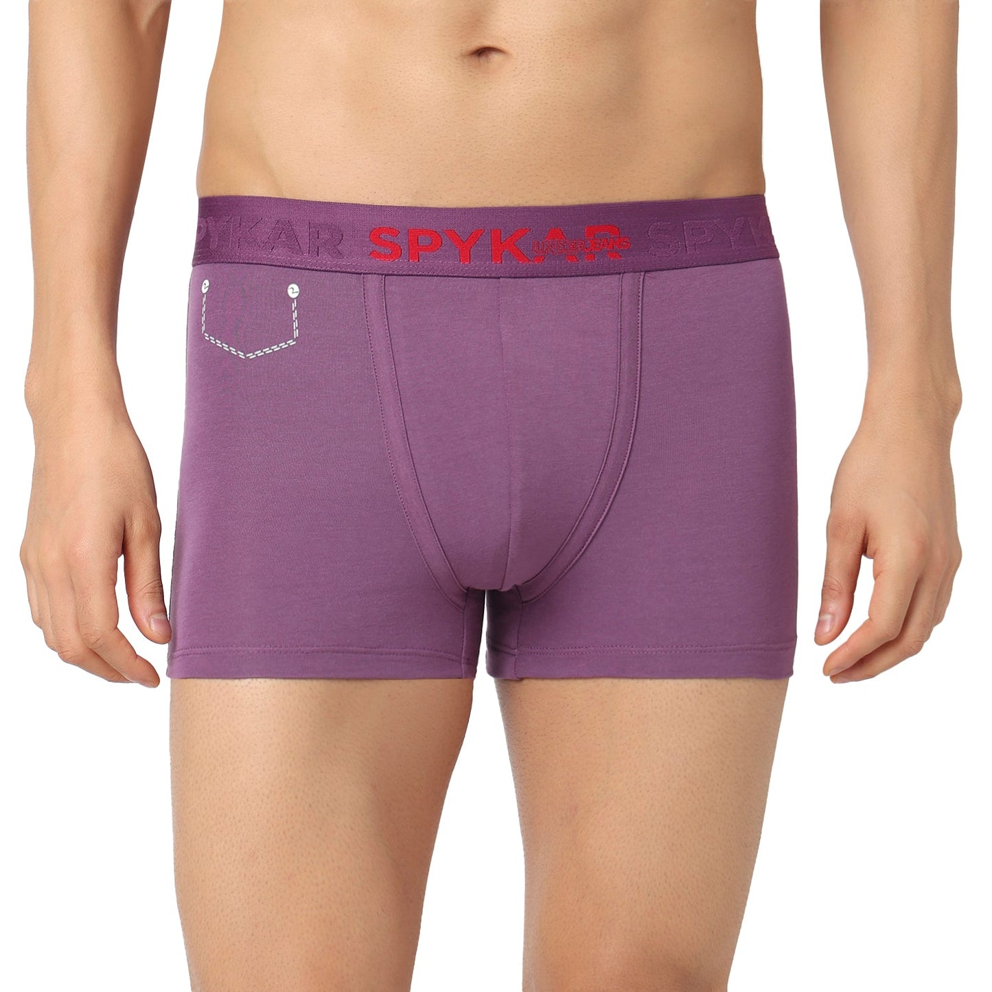 Underjeans Pack Of 2 Cotton Blend Solid Mid-Rise Trunks