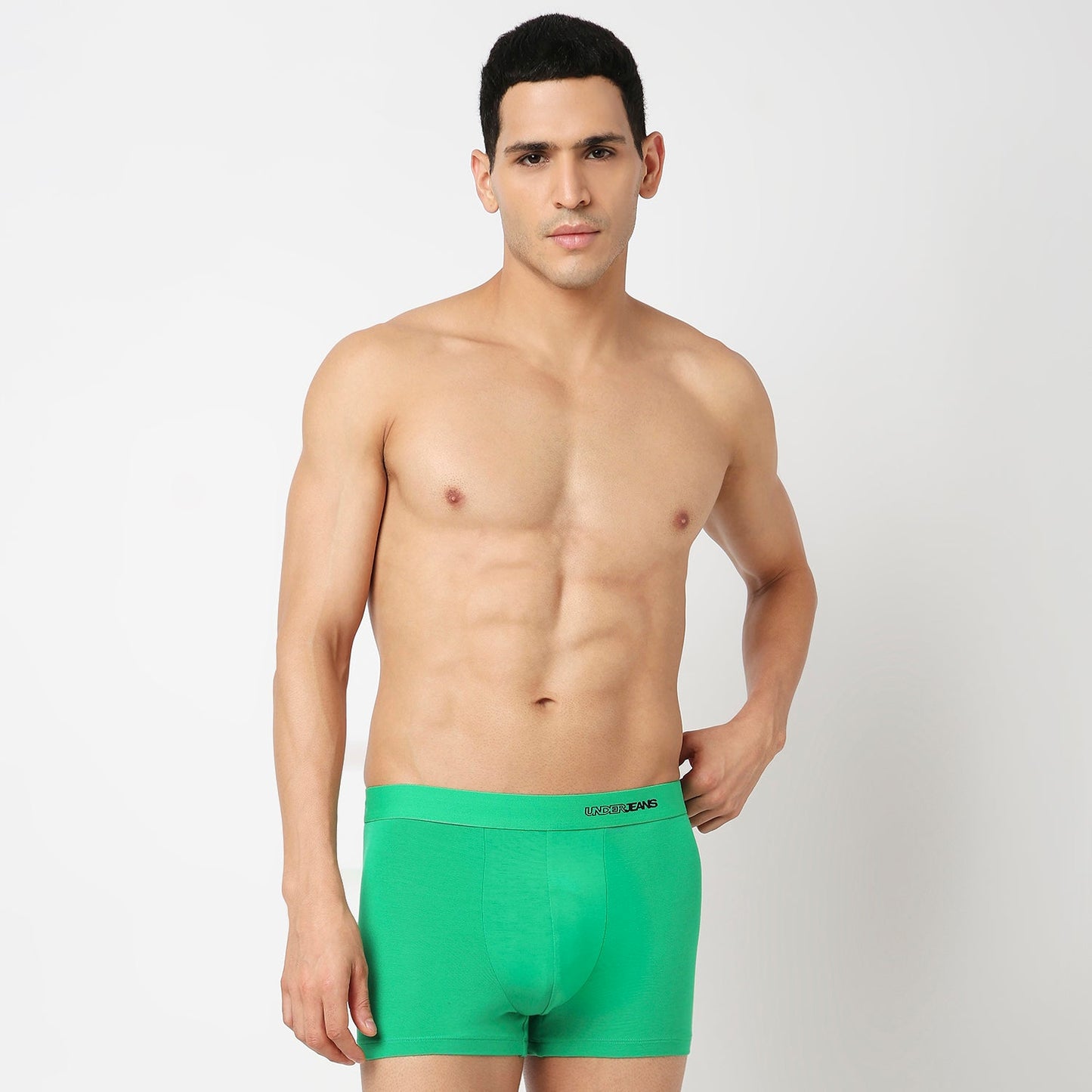 Underjeans Pack Of 2 Modal Blend Solid Mid-Rise Trunks