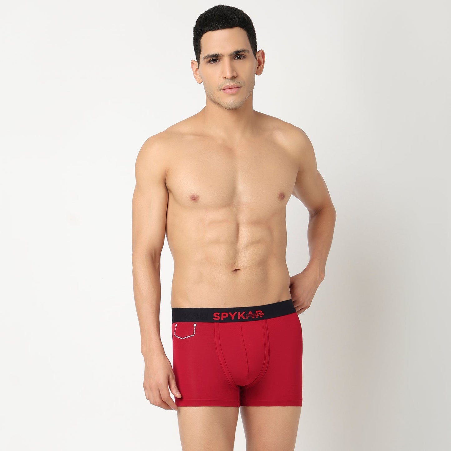 Underjeans Pack Of 2 Cotton Blend Solid Mid-Rise Trunks
