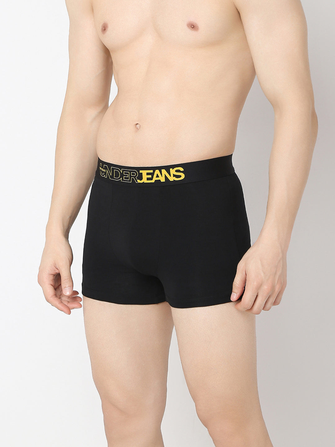 Underjeans By Spykar Men Black & Maroon Trunk