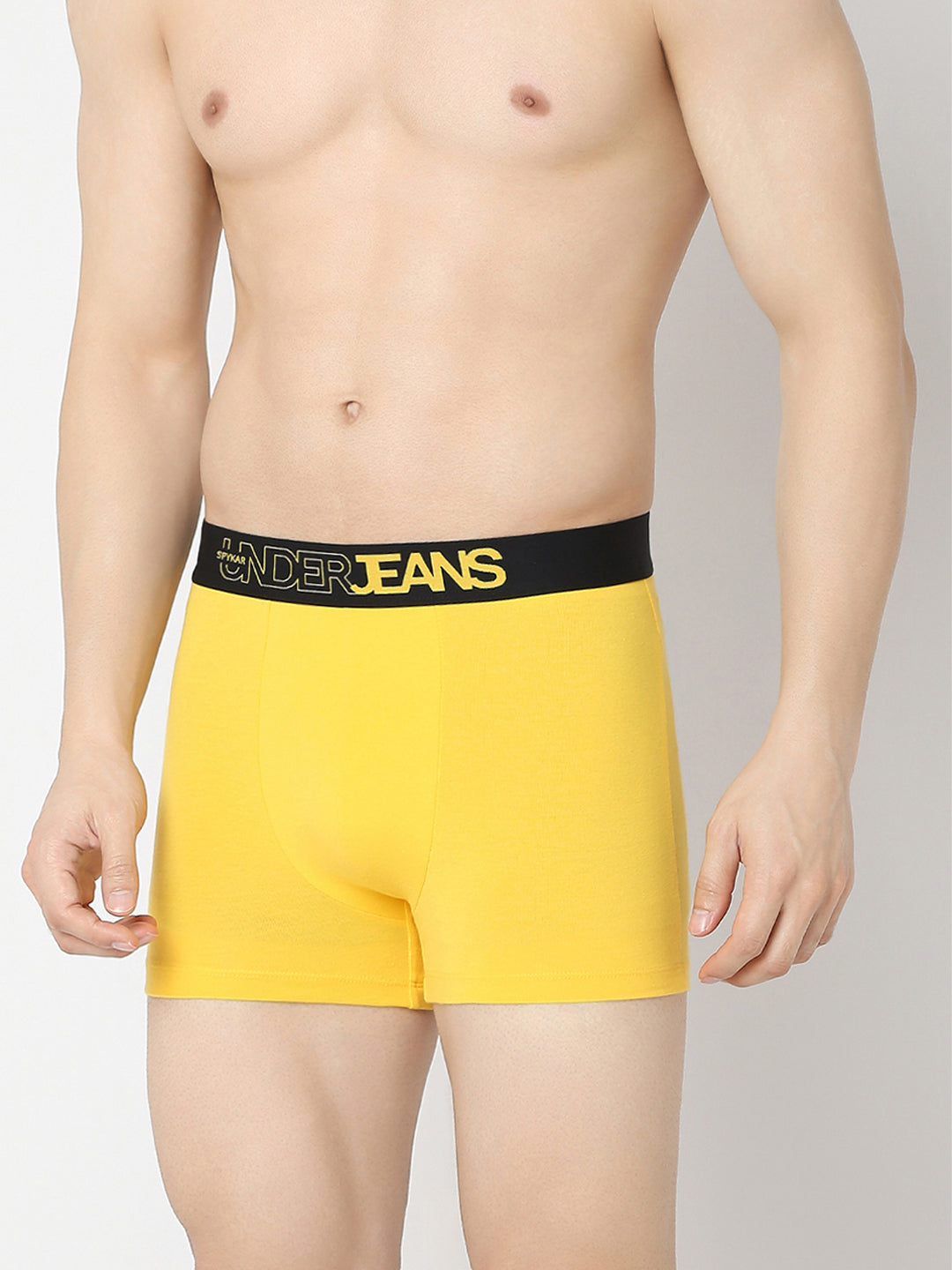 Underjeans By Spykar Men Yellow & Black Trunk