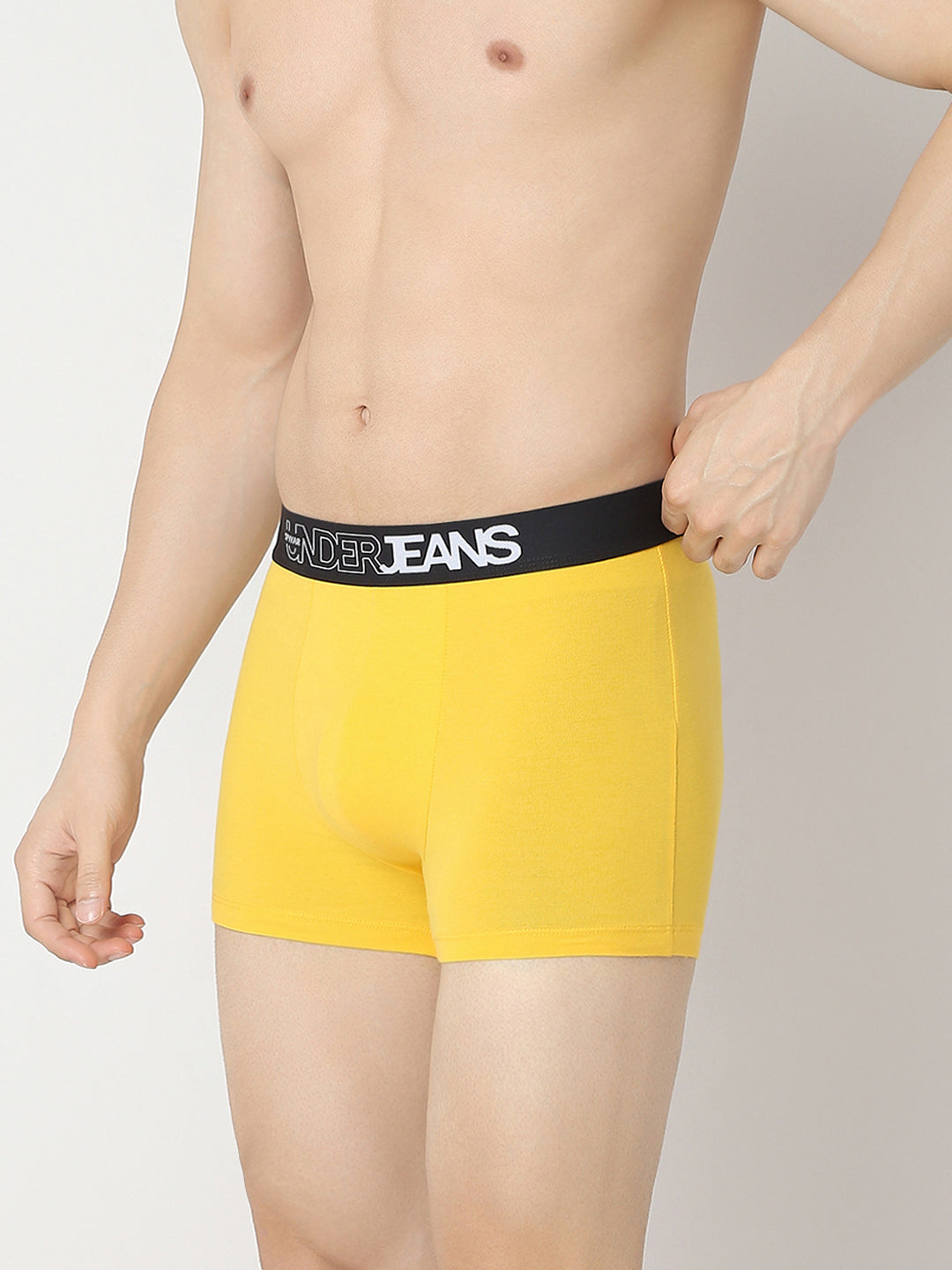 Underjeans By Spykar Yellow & Navy Trunk