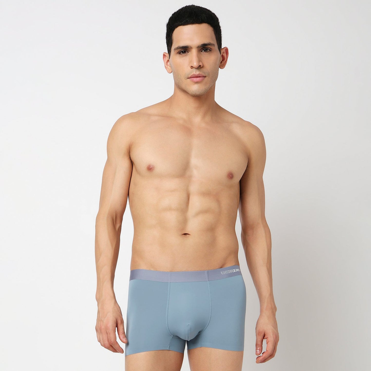 Underjeans Dusty Blue Nylon Blend Trunks