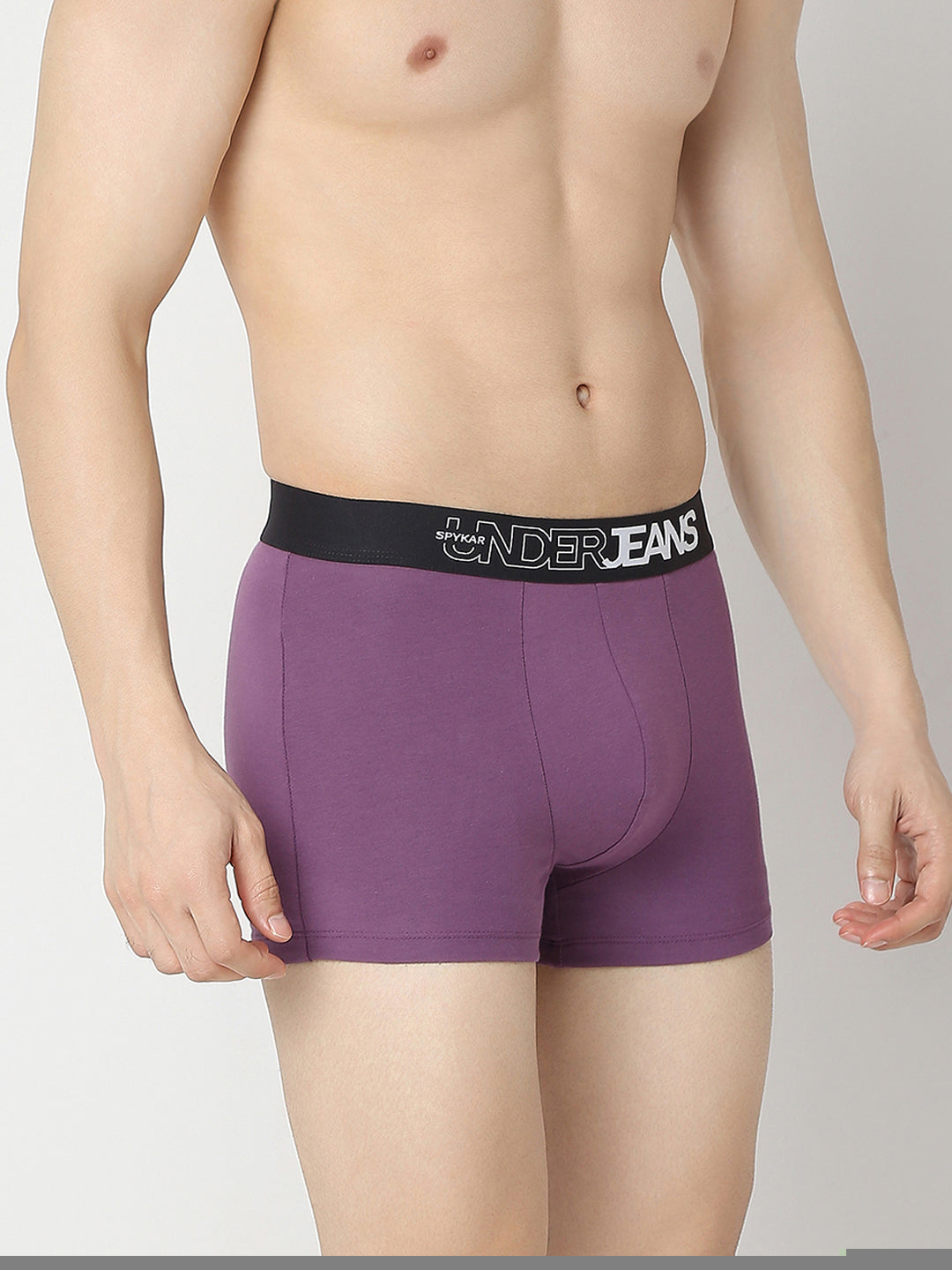 Underjeans By Spykar Men Yellow & Purple Trunk