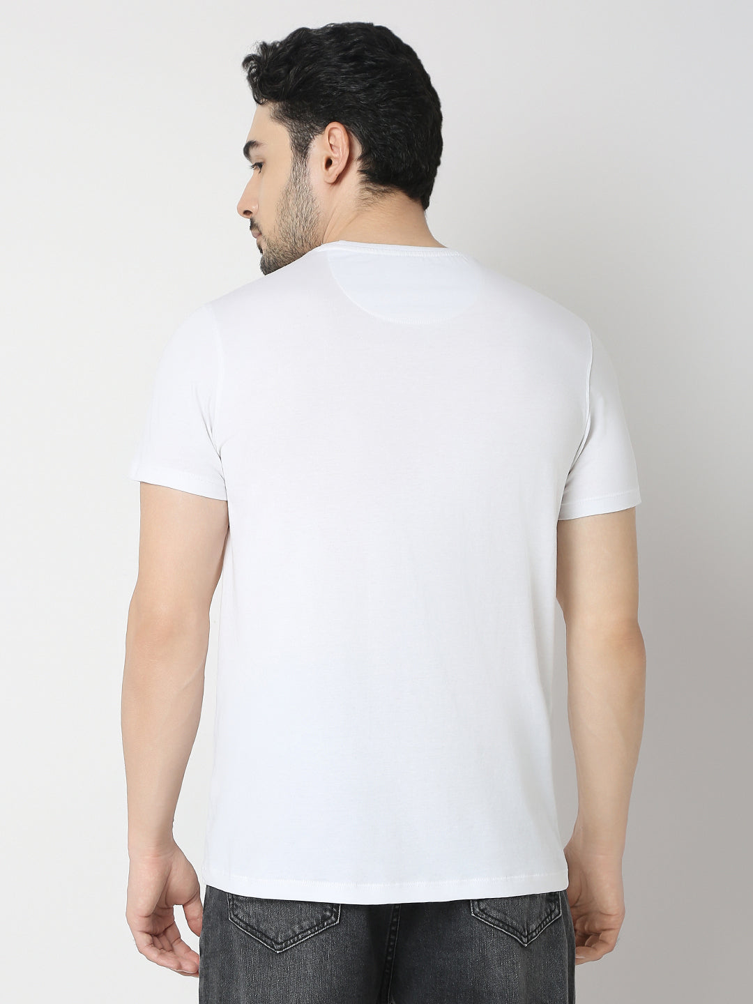 Underjeans By Spykar Men Premium White T-Shirt