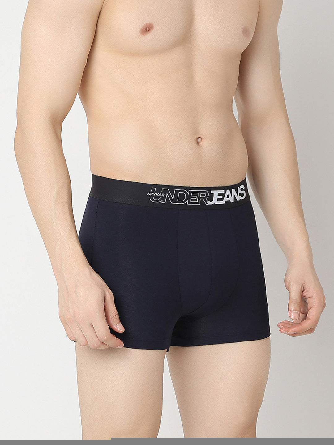 Underjeans By Spykar Dark Grey & Navy Trunk