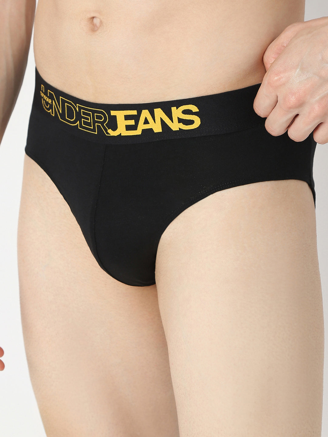 Underjeans By Spykar Men Black & Maroon Brief