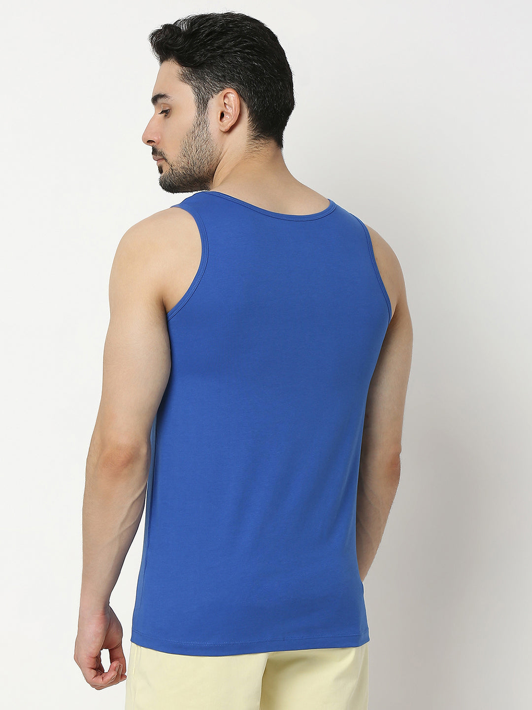 Underjeans by Spykar Men Premium Blue Fashion Vest