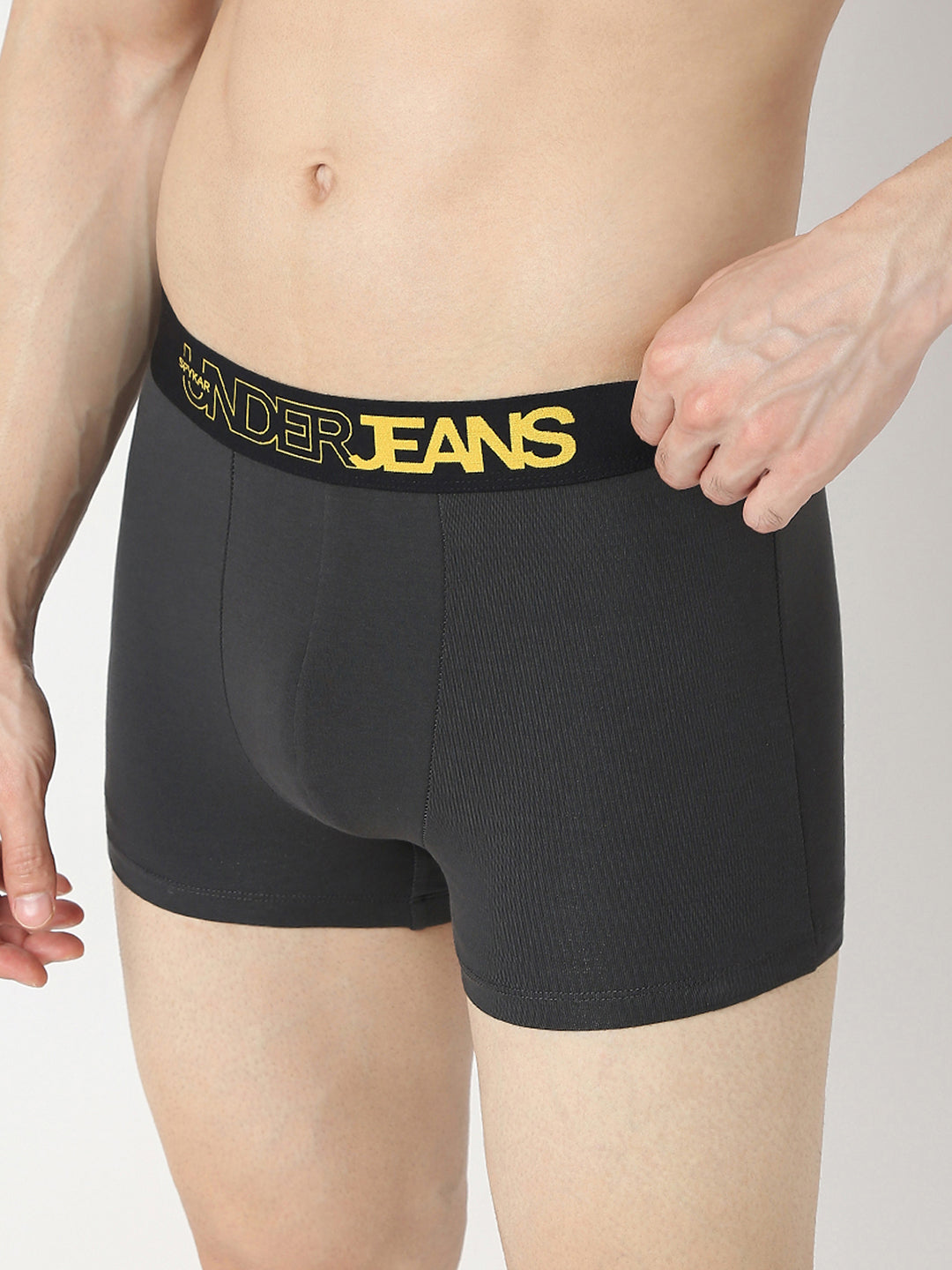 Underjeans By Spykar Dark Grey & Olive Trunk