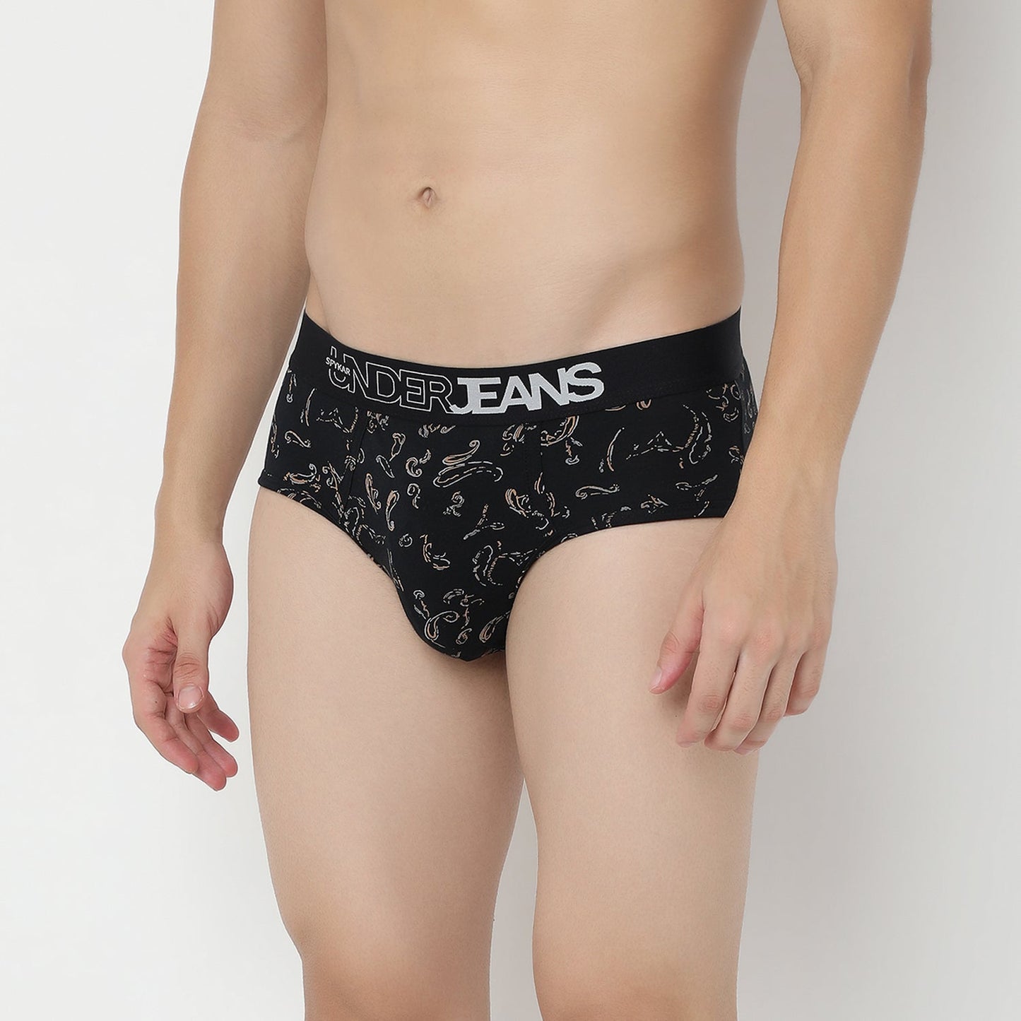UnderJeans by Spykar Men Basic Dark Grey Ultrasoft Briefs