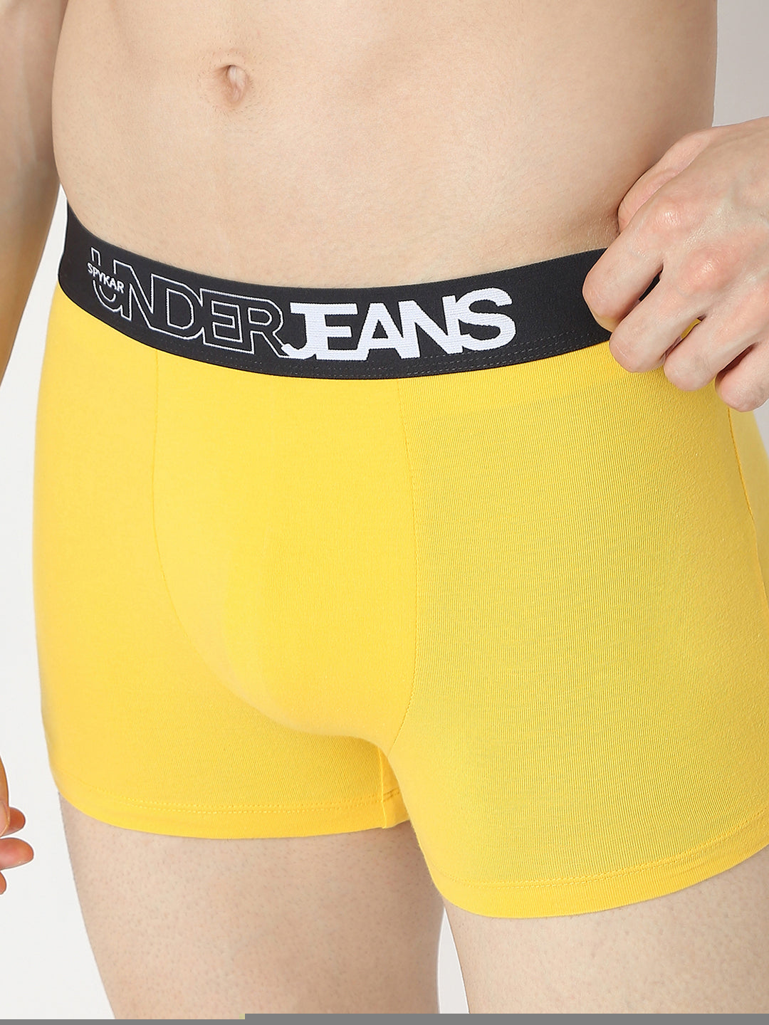 Underjeans By Spykar Yellow & Navy Trunk