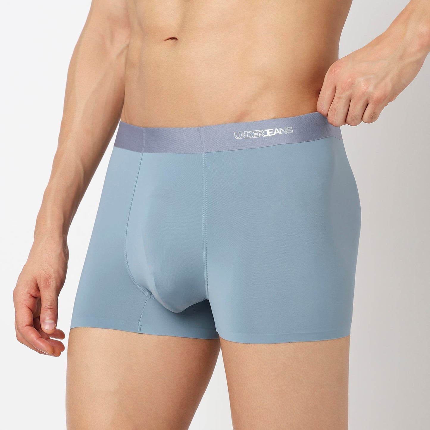 Underjeans Dusty Blue Nylon Blend Trunks