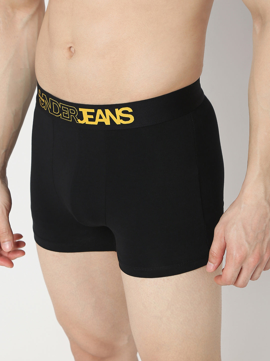 Underjeans By Spykar Men Black & Maroon Trunk