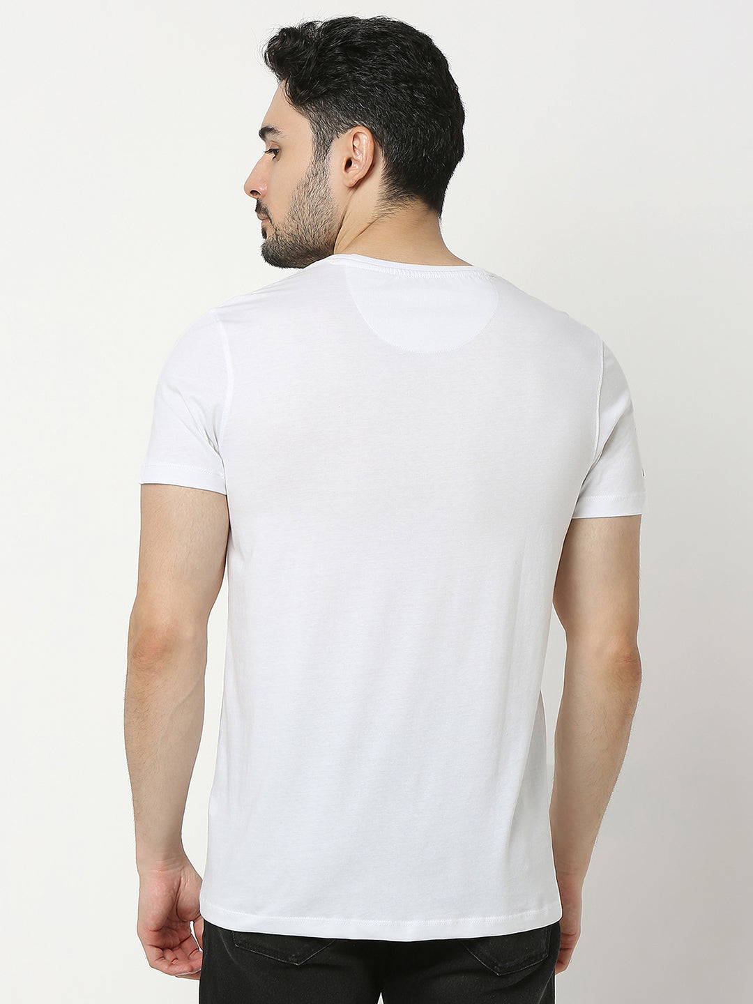 Underjeans by Spykar Men Premium White T-shirt