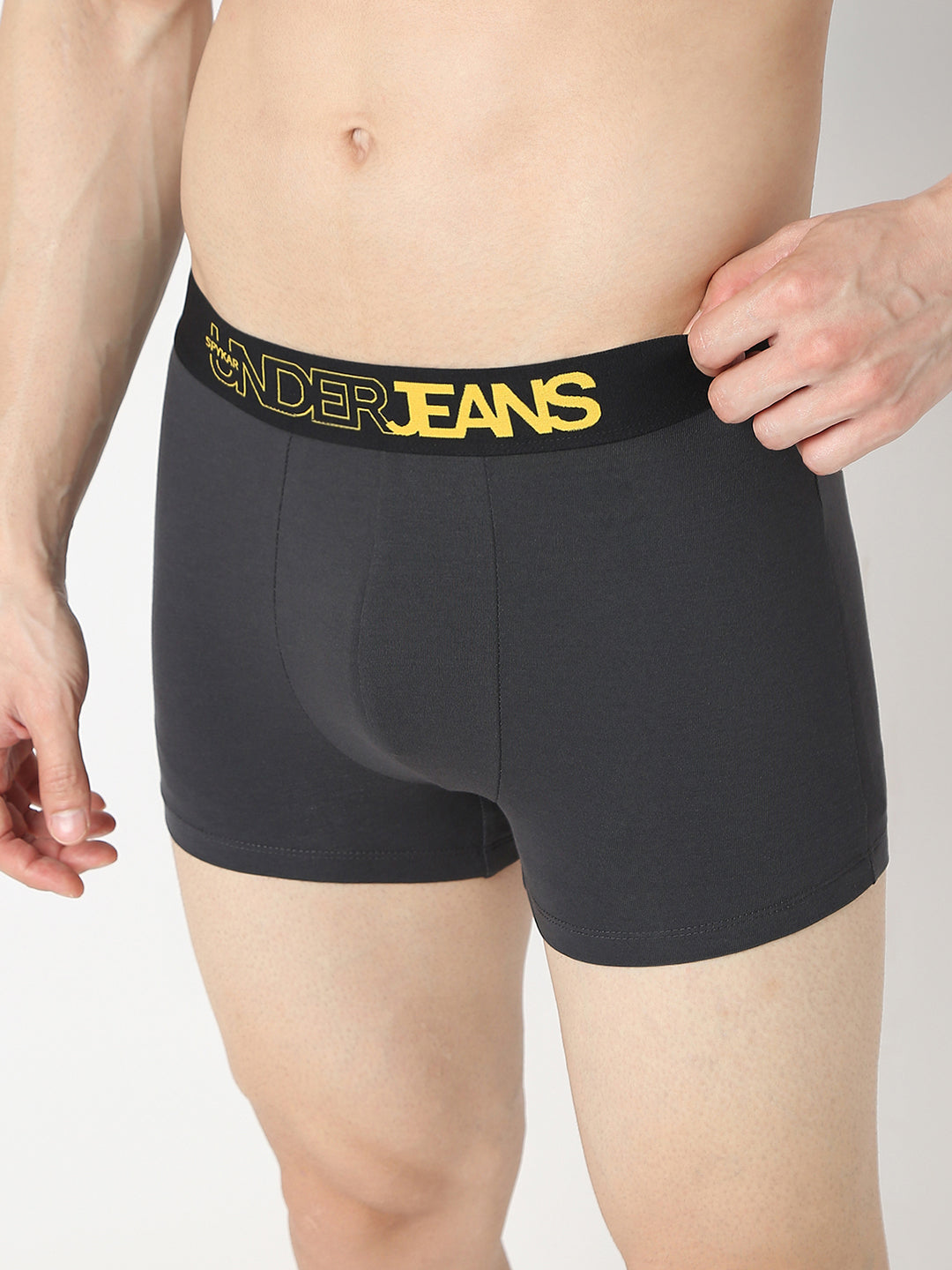 Underjeans By Spykar Dark Grey & Navy Trunk