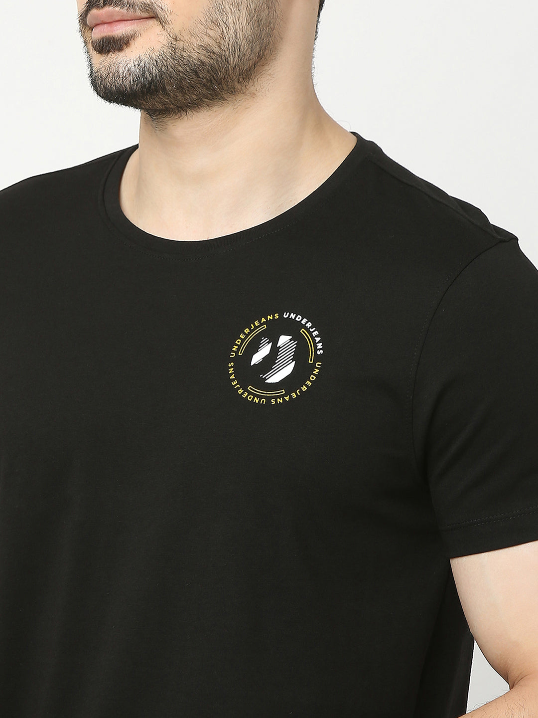 Spykar black t shirt online