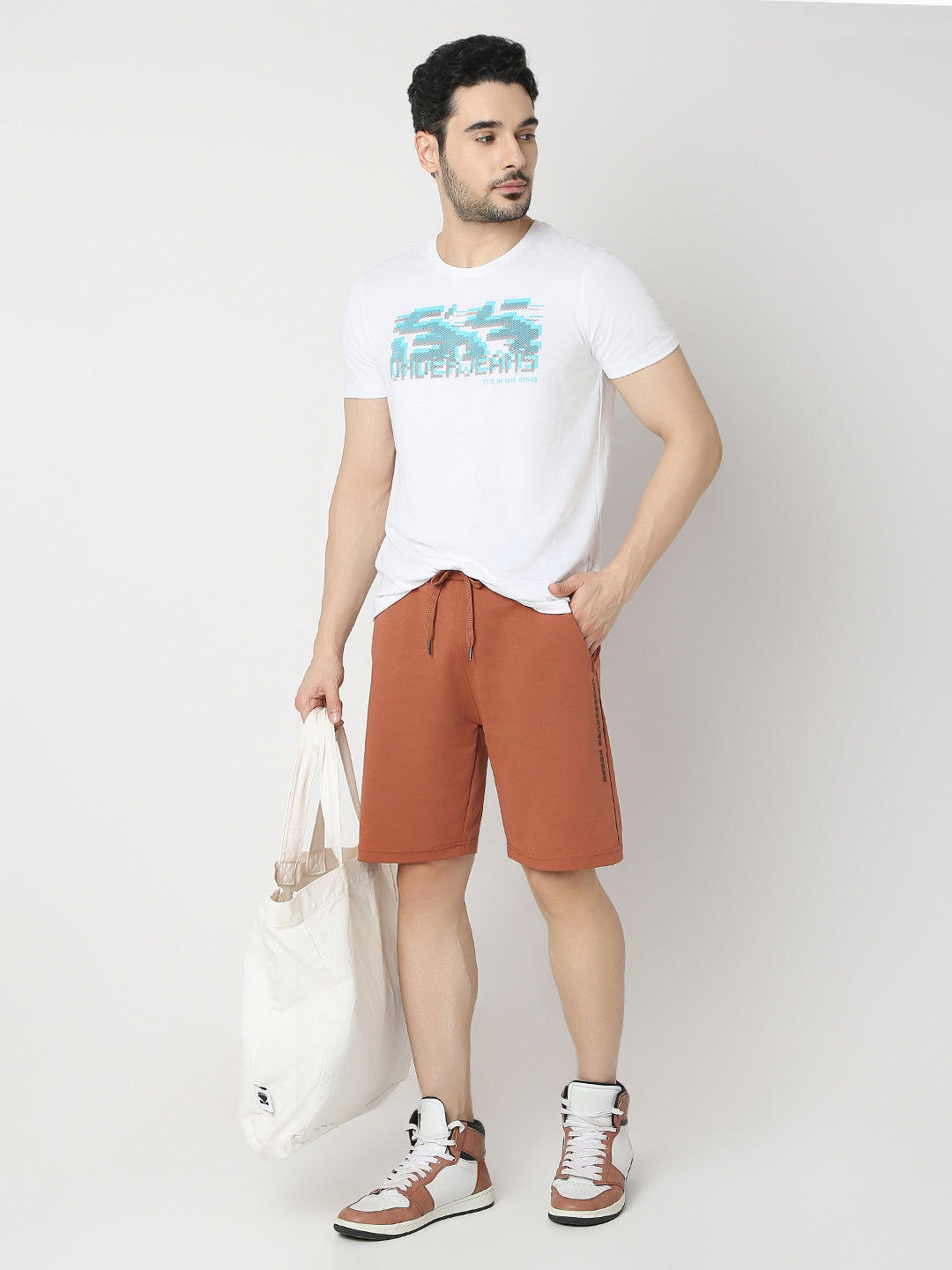 Underjeans By Spykar Men Premium Rust Short