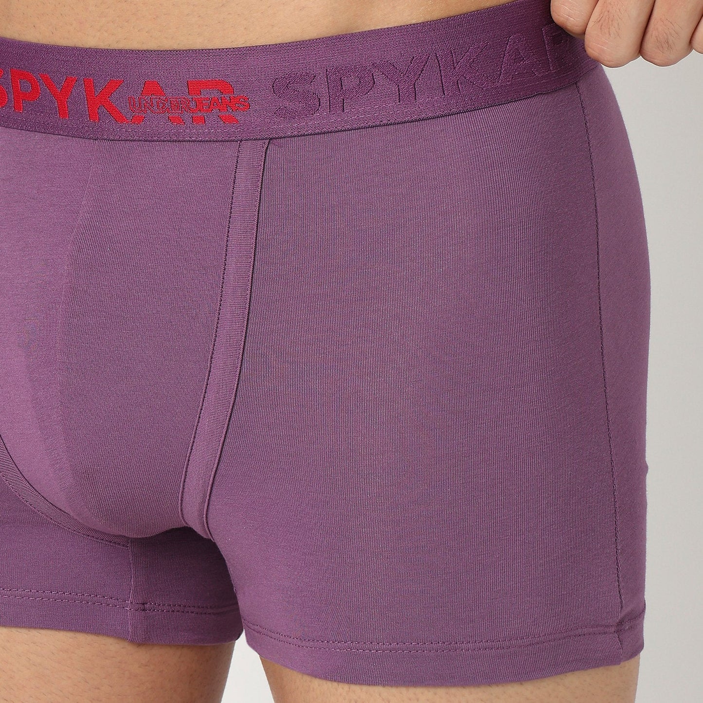 Underjeans Pack Of 2 Cotton Blend Solid Mid-Rise Trunks