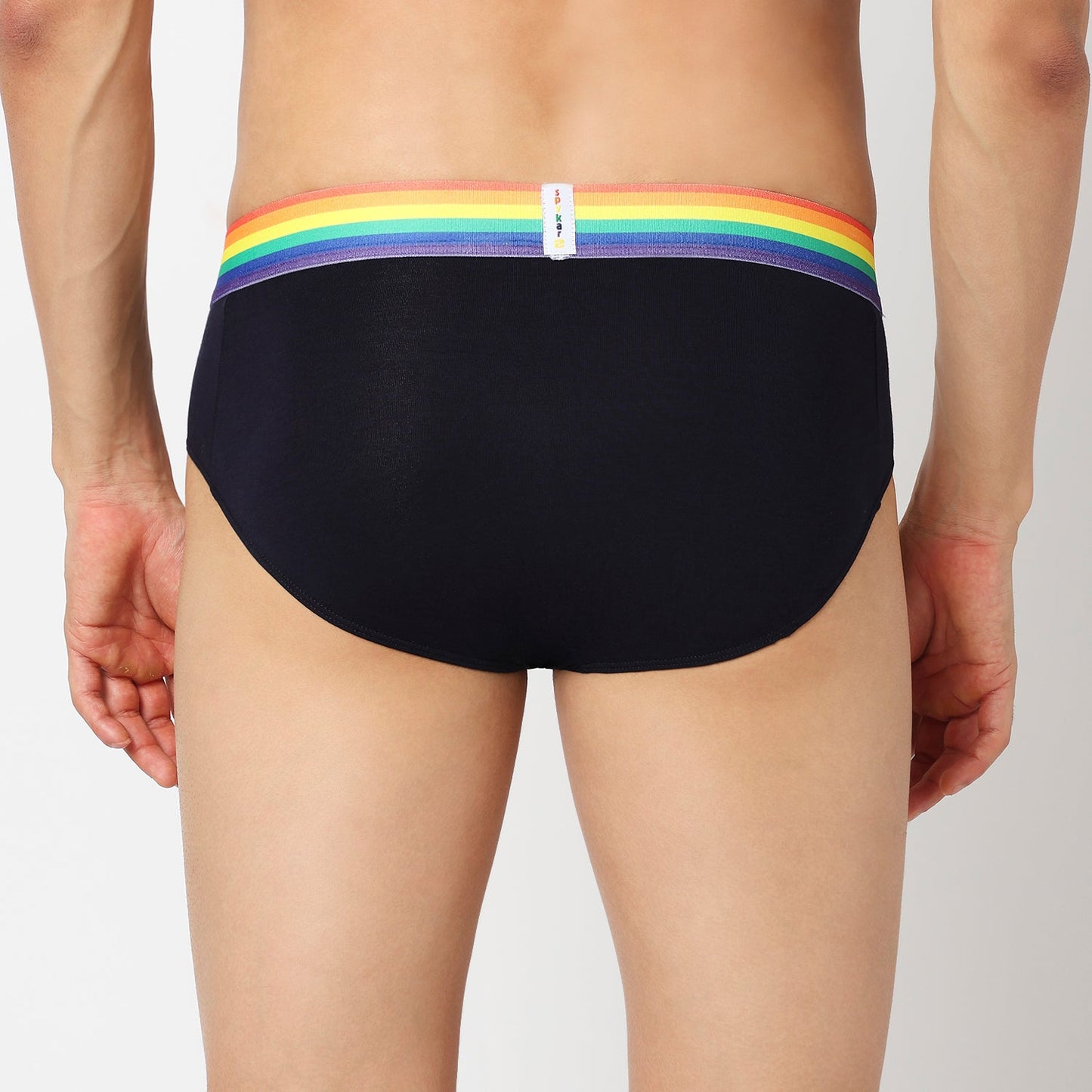 Underjeans Pack Of 2 Cotton Blend Solid Mid-Rise Briefs