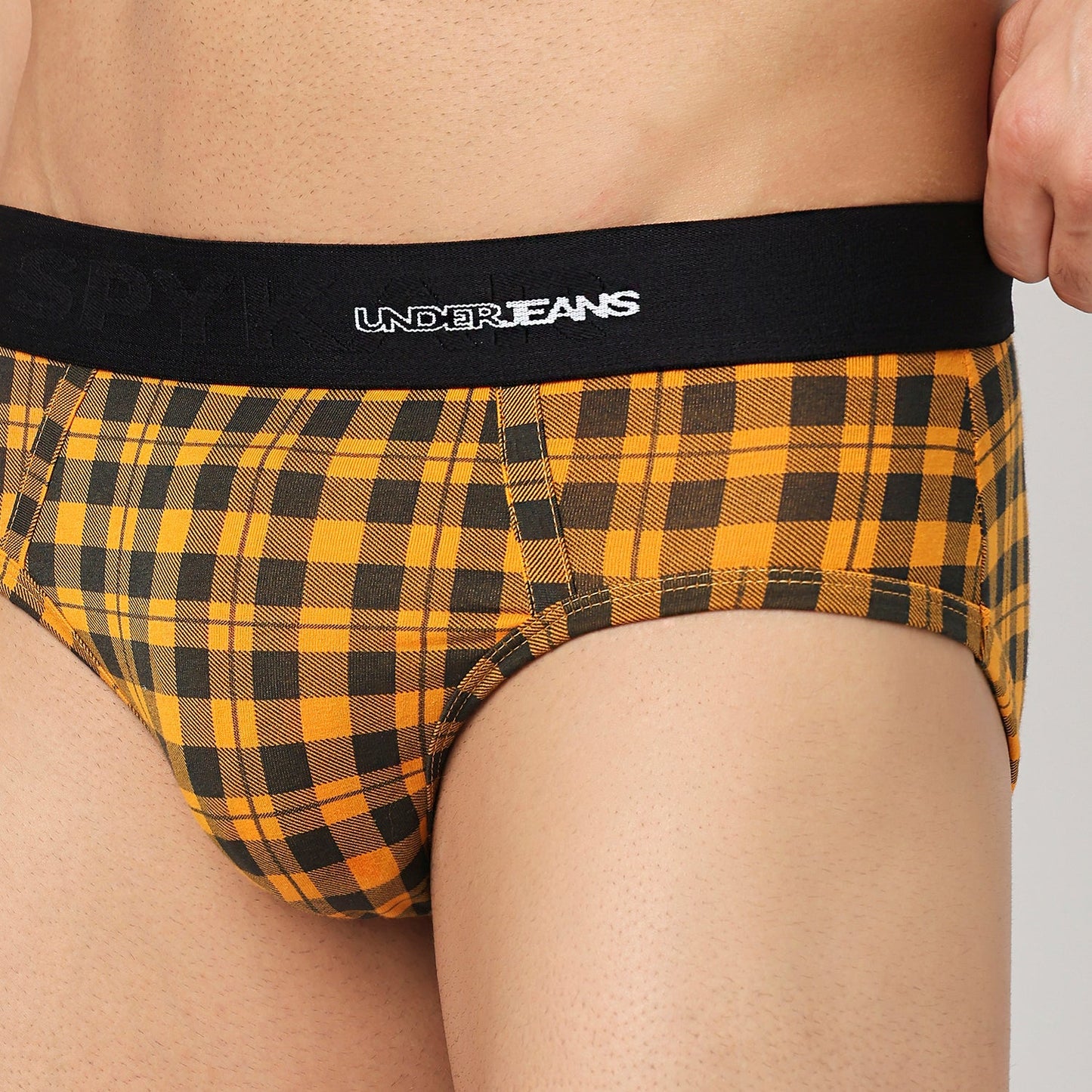 Underjeans Pack Of 3 Cotton Blend Mid-Rise Briefs