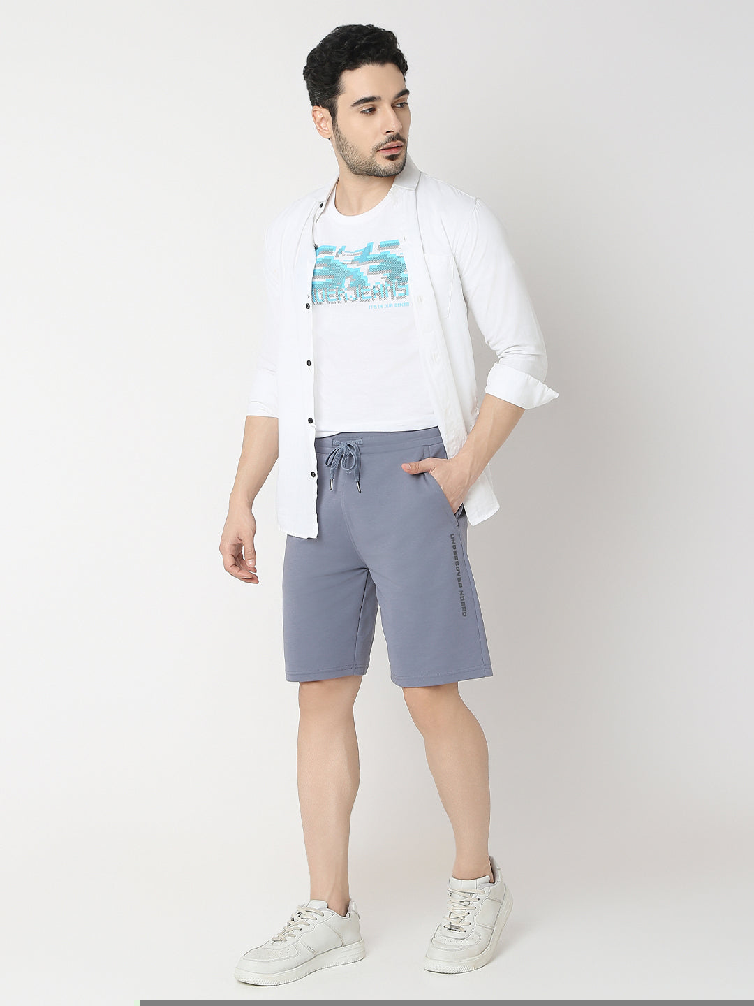 Underjeans By Spykar Men Premium Blue Short