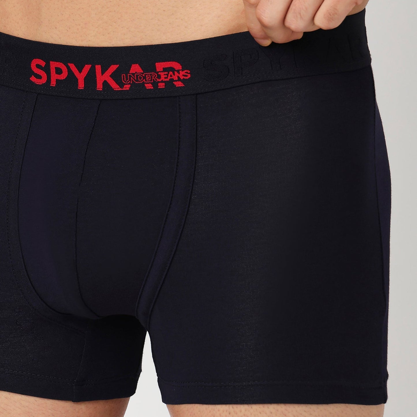 Underjeans Pack Of 3 Cotton Blend Solid Mid-Rise Trunks