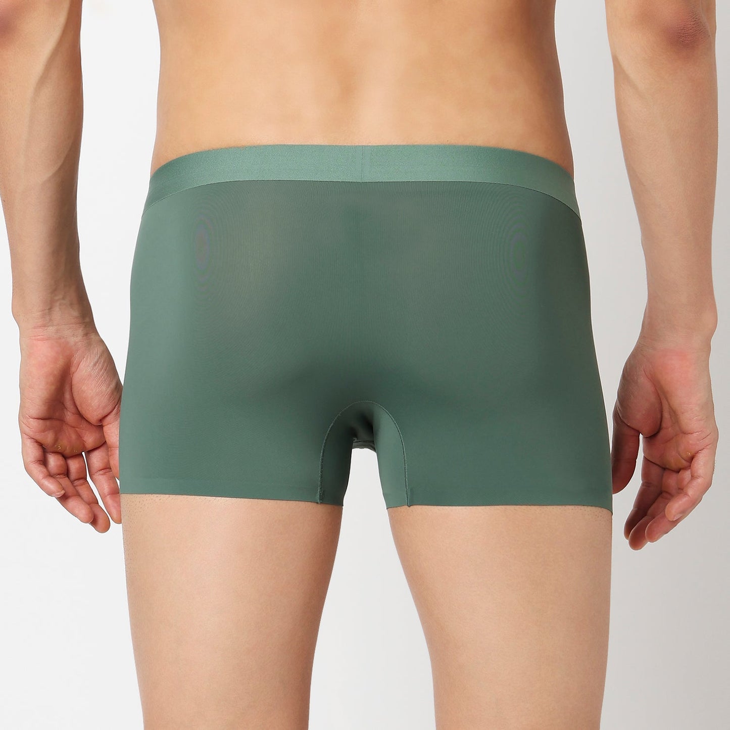 Underjeans Dusty Green Nylon Blend Trunks