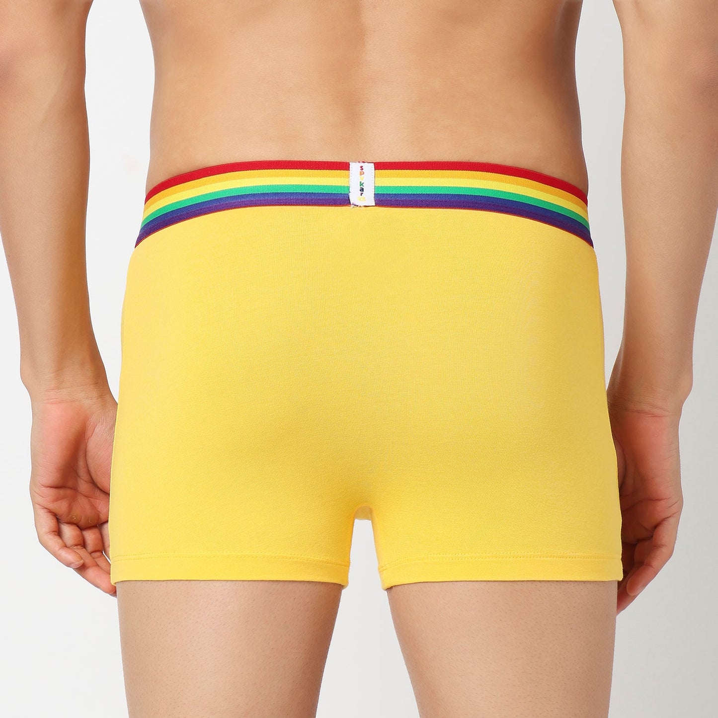 Underjeans Pack Of 2 Cotton Blend Solid Mid-Rise Trunks